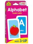 School Zone - Alphabet Flash Cards - Ages 3 and Up, Preschool, Letter-Picture Recognition, Word-Picture Recognition, Alphabet, and More