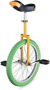 ZeHuoGe 20" Wheel Unicycle with Excellent Manganese Steel Frame Leakage Protection Mute Bearing Cycling Outdoor Sports Fitness Exercise US Delivery (Colorful)