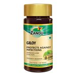 Zandu 100% Organic Giloy Tablets: Prepared from 100% Veg, Natural & Organic Guduchi Herb to Help in Boosting Immunity | Known to Improve Liver Functions | Rich in Antioxidants - 60 Tablets