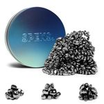 Speks Crags Ferrite Putty | Over 500 Smooth Ferrite Stones in a Metal Tin | Fun Quiet Fidget Toys for Adults and ADHD Desk Toys for Office | Blue Gradient, 300g