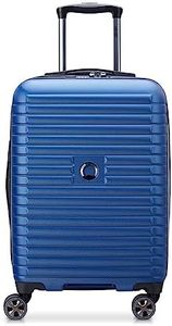DELSEY Paris Cruise 3.0 Hardside Expandable Luggage with Spinner Wheels, Blue, Carry on 21 Inch, Cruise 3.0 Hardside Expandable Luggage with Spinner Wheels
