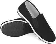 LuxBee, Kung Fu Shoes Fit for Tai Chi, Martial Arts, and Indoor/Outdoor Activities, Anti-Slip Loafers for Car Driving and Fishing, Black