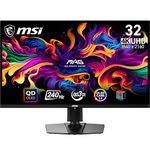 MSI MAG 321UPX QD-OLED 31.5 Inch 4K UHD Flat Gaming Monitor - 3840 x 2160 Quantum Dot OLED Panel, 240Hz / 0.03ms, 99% DCI-P3, DisplayHDR True Black 400, KVM - DP 1.4a, HDMI 2.1, USB Type-C