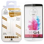 Gorilla Tech Twin Pack Premium Tempered Glass Screen Protector for LG G4 Invisible Shield Cover 9H Hardness Crystal Clear HD Quality Shatter and Scratch Resistant 3D Touch Compatible LCD Screen Guard