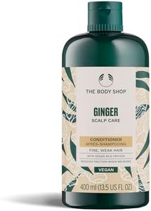 The Body Shop Ginger Scalp Care Conditioner | 400ml | Hair Conditioner for Women and Men | Suitable for Dry Scalps | 97% Ingredients of Natural Origin | Cruelty Free & Vegan