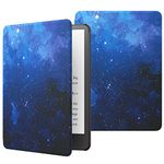 MoKo Case for 6.8" Kindle Paperwhite (11th Generation-2021) and Kindle Paperwhite Signature Edition, Lightweight Shell Cover with Auto Wake/Sleep for Kindle Paperwhite 2021 E-Reader, Blue Starry Sky