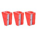 Dilwe Pool Cue Tip Shaper, 3pcs Portable Pencil Shape Snooker Cue Tip Trimmer for Billiard Pool Cue Snooker Tips (Red)