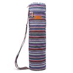 ELENTURE Yoga Mat Bag for 1/4-Inch 1/3-Inch Thick Exercise Yoga Mat, Exercise Yoga Mat Carrier Full-Zip Yoga Mat Carry Bag with Pockets and Adjustable Strap