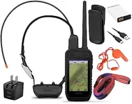 Wearable4U - Garmin Alpha 300 Handheld, Advanced Dog Tracking and Training Handheld and Alpha TT 25 Collar with Leash and Whistle Bundle