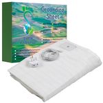 Earthing Grounding Fitted King-Size Sheet – 95% Cotton and 5% Soft Silver Thread for Healing Sleep - supplied complete with a 5m cable and UK double outlet grounding plug, by Earth Potential.