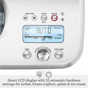Sage Smart Scoop Ice Cream Maker – Automatic Frozen Dessert Machine