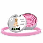 VANDITA'S Flea and Tick Collar for Dogs & Cats | Long-Lasting Protection Up to 8 Months | Waterproof Adjustable Pet Collar | Kills Fleas, Ticks, Larvae & Eggs | Safe for Puppies & Kittens (Pink)