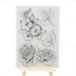 Welcome to Joyful Home 1pc Flower Rubber Clear Stamp for Card Making Decoration and Scrapbooking