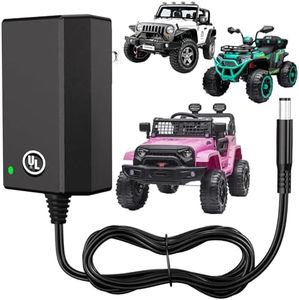 24V Charger for Ride on Toys [UL Certified] 24 Volt Battery Charger for Kids Ride on Car, for Kids Electric Cars, Smart & Safe with Indicator Light Charger