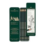 Faber-Castell - Castell 9000 Art Set Pencil (Pack of 6), Green