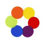 HONGXIN-SHOP Carpet Markers Magic Sticker Sitting Spots Circles Colorful Sitting Dots for Teaching Seating Children's Game Training in Classroom Preschool Kindergarten 6 Bright Colors 30 Pieces