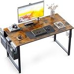 ODK Computer Desk 40 Inch, Small Office Desk for Home Office with Storage Bag, Writing Study Desk for Small Spaces, PC Desks and Workstations, Easy Assembly, Vintage