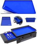 KITCHEN PERFECTION Ultimate Kit for Blackstone Griddle 28 Inch - Silicone Griddle Cover Mat + Griddle Accessories Mat + 2 PCS Silicone Grease Cup Liners Hermetic Protection from Rust & Debris All Year