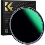 K&F Concept 62MM ND Filter ND1000 10 Stops, Neutral Density Lens Filter HD 18 Layer Neutral Grey ND Lens Filter with Multi-Resistant Nano Coating for Canon Nikon Lens