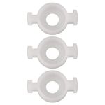 BQLZR 3 x Inter Dia 0.17" White Plastic Valve Guide for B Flat Cornet