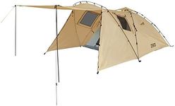 DOD T3-485-TN Riders Tandem Tent, for 2-3 People, Wide Front Room, Touring Festival, One-Touch Tent, Ground Sheet Standard Included