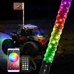 LED Whip Lights Safego 1Pcs W/Flag 