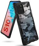 Ringke Fusion-X Compatible with Samsung Galaxy S10 Lite Case Back Cover Hard PC Back TPU Bumper Impact Resistant Shockproof Protection Samsung S10 Lite Back Cover - Camo Black