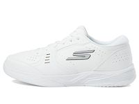 Skechers Men's Viper Court Smash-Athletic Indoor Outdoor Pickleball Shoes | Relaxed Fit Sneakers, White, 9 UK Wide
