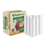 FoodSaver GameSaver Vacuum Sealer Bags, Rolls for Custom Fit Airtight Food Storage and Sous Vide, 8" x 20' (Pack of 6)