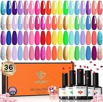 Modelones 36 Pcs Gel Nail Polish Se