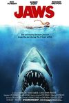 Jaws Classic Vintage 80's Movie Poster Art Glossy Poster (A2 420 × 594 mm)