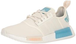 adidas Originals Womens NMD_R1 Sneaker, OFF WHITE/PRELOVED BLUE/HALO BLUSH, 8 US