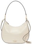 Kate spade New York Women's Janie Croco Embossed Leather Shoulder Bag, Bare