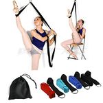 Door Flexibility & Stretching Leg Strap, gymnastics, taekwondo & MMA. (black)