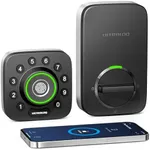ULTRALOQ U-Bolt Pro Smart Lock, Keyless Entry Door Lock via Bluetooth, Smartphone, Fingerprint ID, Anti-peep Keypad, Auto Unlock, Smart Lock for Front Door, Smart Deadbolt Lock, IP65 Waterproof