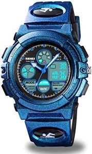 Kids Digital Sport Watch, Boys Girls Waterproof Sports Outdoor Watches Children Casual Electronic Analog Quartz Wrist Watches with Alarm Stopwatch (Gradient Blue)