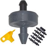 1 GPH Netafim Woodpecker Jr Pressure Compensating Dripper Emitters (35-Pack) Kit with Hole Punch Tool and Goof Plugs for Drip Irrigation Systems