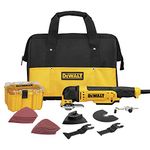 DEWALT Oscillating Tool Kit, Corded, 3-Amp, 29 Pieces (DWE315K) , Yellow