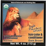 Light Mountain Natural Hair Color And Conditioner Dark Brown - 4 Fl Oz