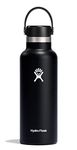 Hydro Flask Standard Mouth Water Bottle, Flex Cap - 21 oz, Graphite