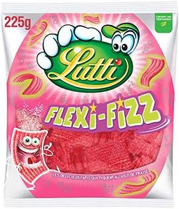 Lutti Fraise Flexi-Fizz Fili Tubs, 225 g