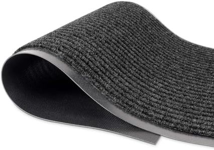 MaxMat® 4-Pack Extra Large Commercial Floor Mat, 3 x 5 Feet Heavy Duty, Waterproof, Low-Profile, Easy to Clean, Rubber Entry Mat (Black, 3 x 5 Feet - 4 Pack)