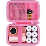 Aenllosi Hard Storage Case for Manttely/Nevanah/Mafiti Kids Instant Print Camera, Childs Camera Photo Paper 6 Roll & Color Pen Organizer Box, Pink (Case Only)