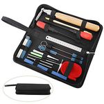 Yaetek 18 Pcs Professional Piano Tuning Kit, 17pcs Piano Tuner Tools and 1 Carrying Case, Star Head L-Shape Tuning Hammer, Mute Tool Kit, Tuning Fork, Temperament Strip, Piano Repairing Accessories