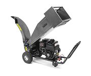 The Handy THPDS65 Petrol Garden Shredder Wood Chipper Heavy Duty 208cc Briggs & Stratton Engine with Electronic Ignition and Drum Mounted Twin Blades for Branches up to 60mm Dia - 2 Year Guarantee
