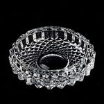 Ashtray, ANMOO Crystal Ashtray for Cigarettes Round Glass Glass Ashtray For Living Room/Office/Bar/Restaurant Indoor＆ Outdoor 4.92" Dia