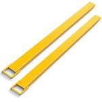 Peforway Forklift Extensions 84 Inch Length 4.5 Inch Width, Pallet Fork Extension Heavy Duty Alloy Steel Fork Extension for Forklifts Truck, 4000 lbs Load Capacity 1 Pair Yellow