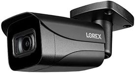 Lorex 4K Metal Bullet Camera – PoE Wired Home Security Add-On Camera - Motion Detection, Color Night Vision, Long Range IR, Weatherproof, Ultra HD Indoor & Outdoor Surveillance Black