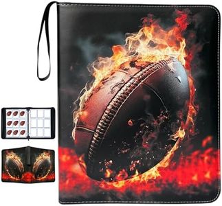 Football Card Binder with Sleeves, 900 Pockets Trading Card Holder, Card Storage Organizer Case Compatible with Trading Card and Other Sports Cards