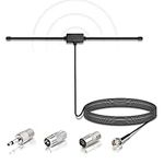 Bingfu DAB FM Radio Antenna FM Dipole Aerial with 3M Extension Cable for Pioneer Onkyo Marantz Bose Wave Music System DAB FM Radio Home Stereo Receiver AV Audio Vedio Home Theater Receiver